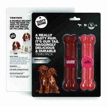 Купить товары для собак TASTYBONE: TASTYBONE Twin Pack Bacon Sausage Beef S Bone