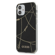 GUESS Guhcp12Spcuchbk iPhone 12 Mini 5.4 Chain Collection phone case