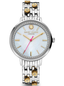 Женские наручные часы женские наручные кварцевые часы DAISY DIXON ремешок из нержавеющей стали декорирован цветами. Базель декорирован цирконием.