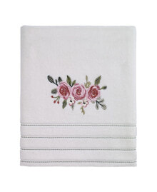 Avanti spring Garden Peony Embroidered Cotton Bath Towel, 27