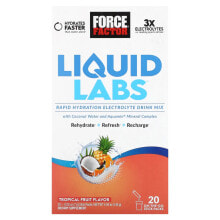 Liquid Labs, Rapid Hydration Electrolyte Drink Mix, Lemon-Lime, 20 Stick Packs, 0.25 oz (7 g) Each