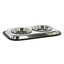 KERBL Duo stainless steel dog feeder