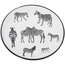 Centerpiece Alexandra House Living Ceramic Zebra 9 x 32 x 33 cm