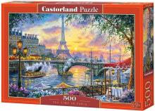 Детские развивающие пазлы Castorland Puzzle 500 Tea Time in Paris