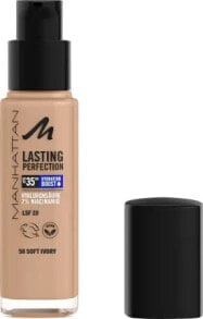 Купить тональные средства для лица Manhattan Cosmetics: Foundation Lasting Perfection 58 Soft Ivory LSF 20, 30 ml