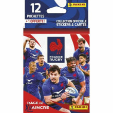 Pack of stickers Panini France Rugby 12 Envelopes