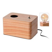 ATMOSPHERA Lamp With Wood Base E27