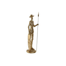 Decorative Figure Home ESPRIT Golden Resin 10 x 10 x 37 cm