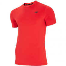 Мужские спортивные футболки мужская футболка спортивная красная однотонная 4F M NOSH4 TSMF002 62S