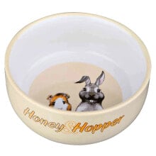 TRIXIE 250ml Honey & Hopper Ceramic Bowl