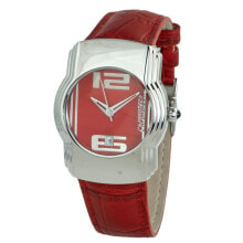 Мужские наручные часы с ремешком Мужские наручные часы с красным кожаным ремешком Chronotech CT-7279M-05