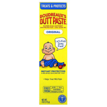 Купить товары для детского здоровья и ухода за малышом Boudreaux's Butt Paste: Diaper Rash Ointment, Original, 4 oz (113 g)