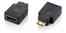 Equip 118914 кабельный разъем/переходник HDMI A HDMI C Черный