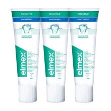 ELMEX Sensitive Tooth Whitening Toothpaste Отбеливающая зубная паста 3 x 75 мл