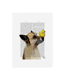 Trademark Global fab Funky German Shepherd, Dog and Duck Canvas Art - 27