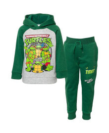 Купить детские комплекты и форма для мальчиков Teenage Mutant Ninja Turtles: Toddler Boys Fleece Pullover Hoodie and Pants Outfit Set to (2T - 18-20)