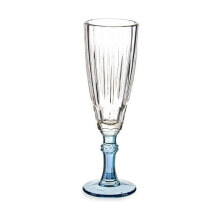 Бокал для шампанского Exotic Стеклянный Синий 170 ml