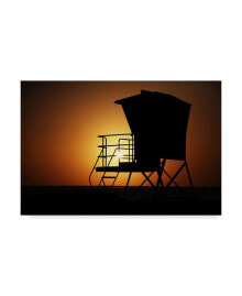 Trademark Global american School Lifeguard Sunset Canvas Art - 20