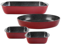 Dishes and molds for baking and baking