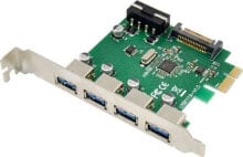 Controllers for computers kontroler MicroConnect PCIe 2.0 x1 - 4x USB 3.0 (MC-USB3.0-F3B1)