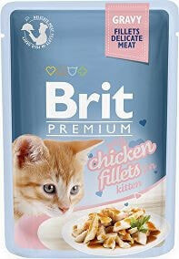 Brit KOT sasz.85g prem. sos KITTEN FILLE