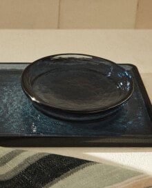 Glass bathroom tray
