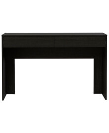 Simplie Fun meridian 2-Drawer Computer Desk Black Wengue