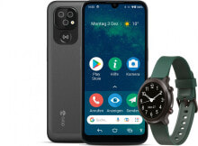 Купить смартфоны Doro: Smartfon Doro 8100 + Doro Watch 2/32GB Grafitowy (380514)