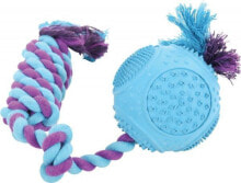 Игрушки для собак Zolux A rubber ball with a rope 7.5 cm