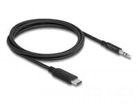 Delock 85208 - 3.5mm - Male - USB Type-C - Male - 1 m - Black