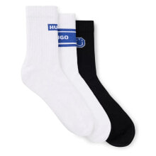 HUGO Blue Design 10263064 BLUE socks 3 pairs