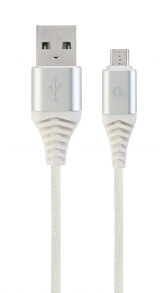 Cablexpert CC-USB2B-AMMBM-2M-BW2 USB кабель 2.0 USB A Micro-USB B Белый