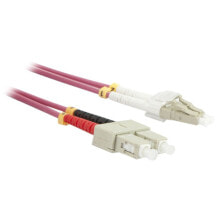 Кабели и разъемы для аудио- и видеотехники Synergy 21 3.0m OM4 LC - SC волоконно-оптический кабель 3 m Пурпурный S216295