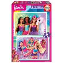 Детские развивающие пазлы EDUCA BORRAS Puzzle 2X48 Barbie
