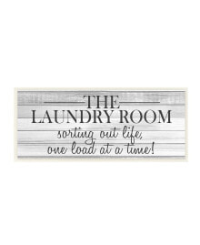 Laundry Room Funny Word Bathroom Black and White Design Wall Plaque Art, 7