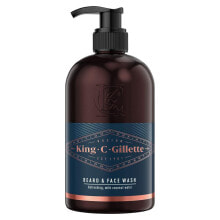 Купить средства для ухода за бородой и усами Gillette: Gillette King C. Beard & Face Wash 350 ml bartshampoo für Herren