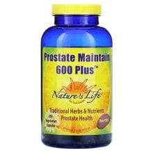 Витамины и БАДы для мужчин Nature's Life, Prostate Maintain 600 Plus, 250 Vegetarian Capsules