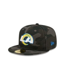New Era men's Black Los Angeles Rams Camo 59FIFTY Fitted Hat