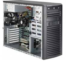 Сервера supermicro SYS-5038A-IL ПК/рабочая станция barebone Midi-Tower Черный LGA 1150 (разъем H3)