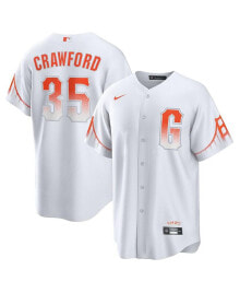 Nike men's Brandon Crawford White San Francisco Giants City Connect Replica Player Jersey