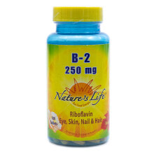 Витамины группы B Nature's Life Vitamin B-2 --Витамин В-2 - 250 мг - 100 таблеток