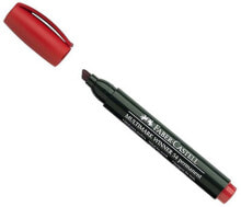 Faber-Castell Marker wodoodporny okrągła końcówka czerwony