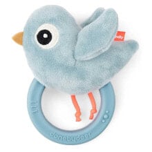 DONE BY DEER Sensory Rattle W/Teether Birdee