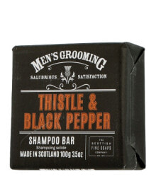 Scottish Fine Soaps Men's Grooming Thistle & Black Pepper Shampoo Bar (100 g)