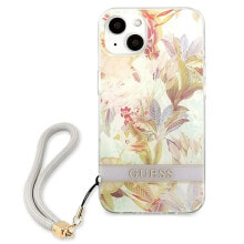 GUESS Guhcp13Shflsu iPhone 13 Mini 5.4 Flower Strap phone case