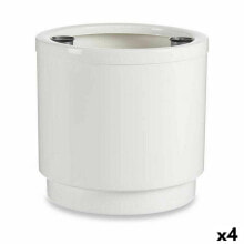 Self-watering flowerpot White polypropylene 32 x 30,5 x 32 cm (4 Units)