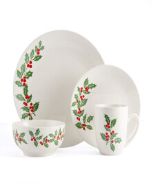 Studio Nova holly Cheer 16 Pc. Dinnerware Set, Service for 4