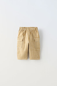 Gingham cargo trousers