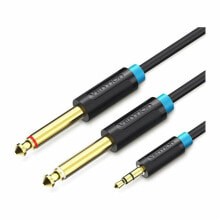 Vention BACBF аудио кабель 1 m 3,5 мм 2 x 6,35 мм Черный