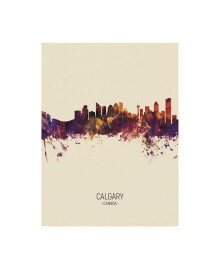 Trademark Global michael Tompsett Calgary Canada Skyline Portrait III Canvas Art - 36.5